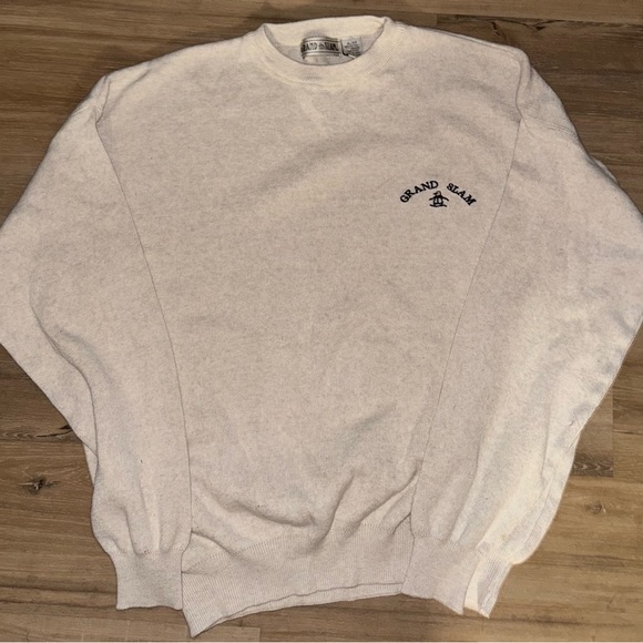 Grand Slam Other - Vintage Rare Grand Slam Golf Sweater Crew Neck VTG Knit Cream White Ivory XL